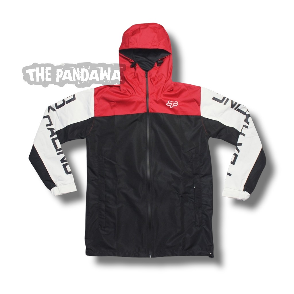 JAKET PRIA , JAKET PARASIT , JAKET WATERPROOF FOX RACING KTM HUSQVARNA CRF KLX , MOTOCROSS keren jak