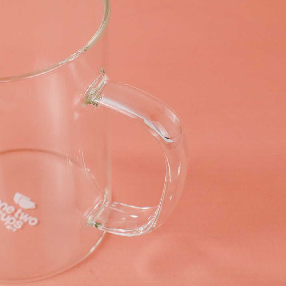 (BISA COD) FTIHSHP  Gelas Glass Coffee Mug Desain Good Morning 400 ml - MD19