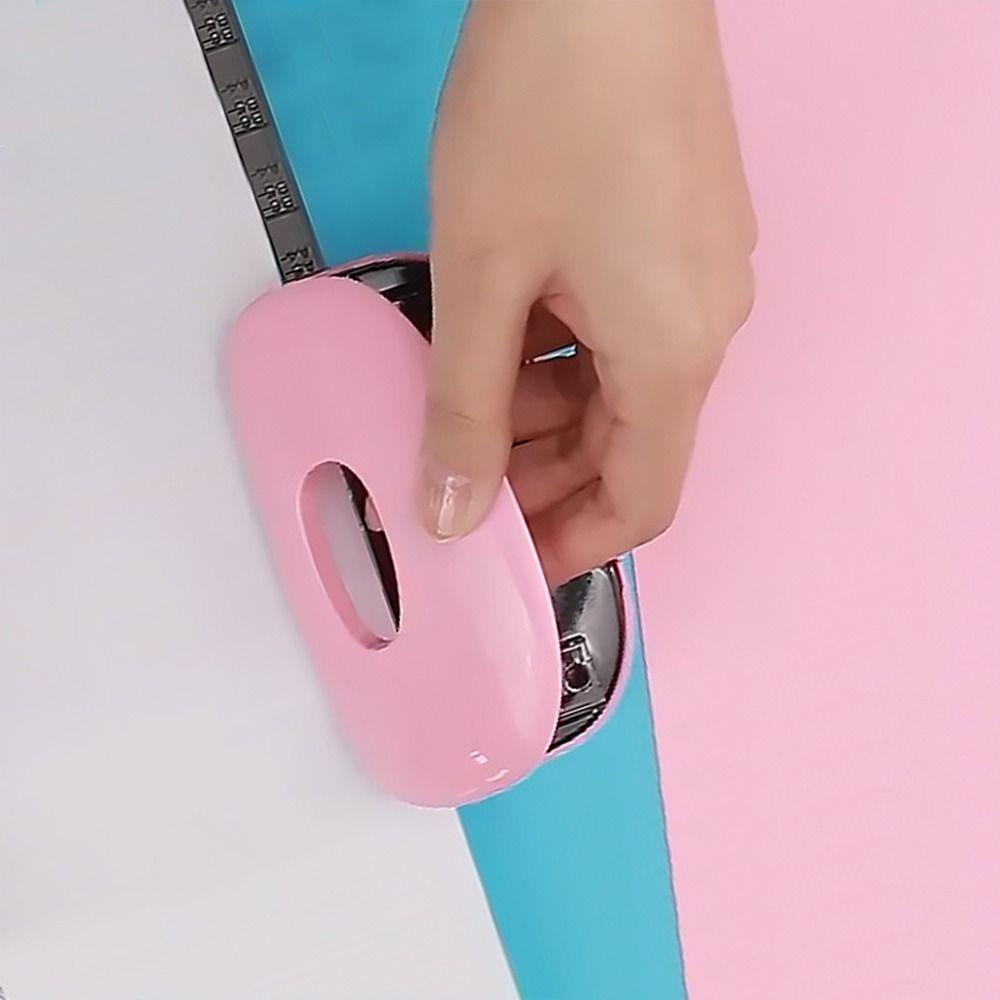 Mxbeauty Hole Puncher Mini 2-Hole DIY Punching Alat Siswa Stationary Alat Kantor Kerajinan Scrapbook Bulat Pelubang Pelubang