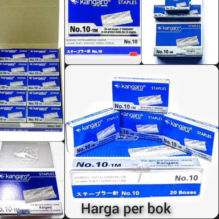 

Best Rating Isi Staples Kangaro No.10-1M ( 1pak/20 kotak )