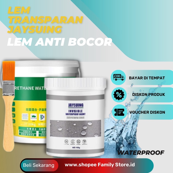 Jaysuing Lem Transparan Anti Bocor 300g Jaysuing Invisible Waterproof Insulating Sealant Anti Bocor 