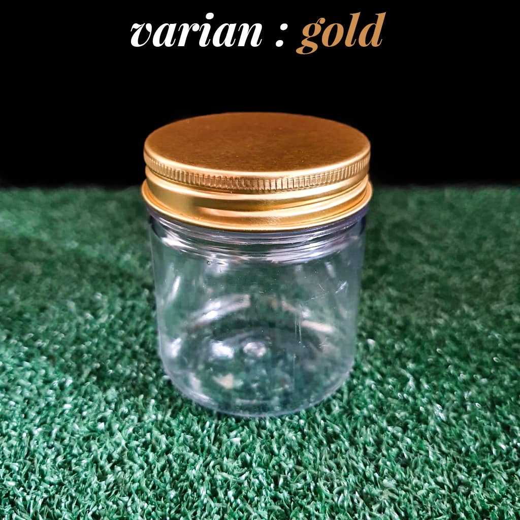 HOT DEALS TOPLES/ JAR MINI Anggun NATURAL, GOLD, SILVER 100ml Tutup Alumunium Bumbu/Selai/Madu