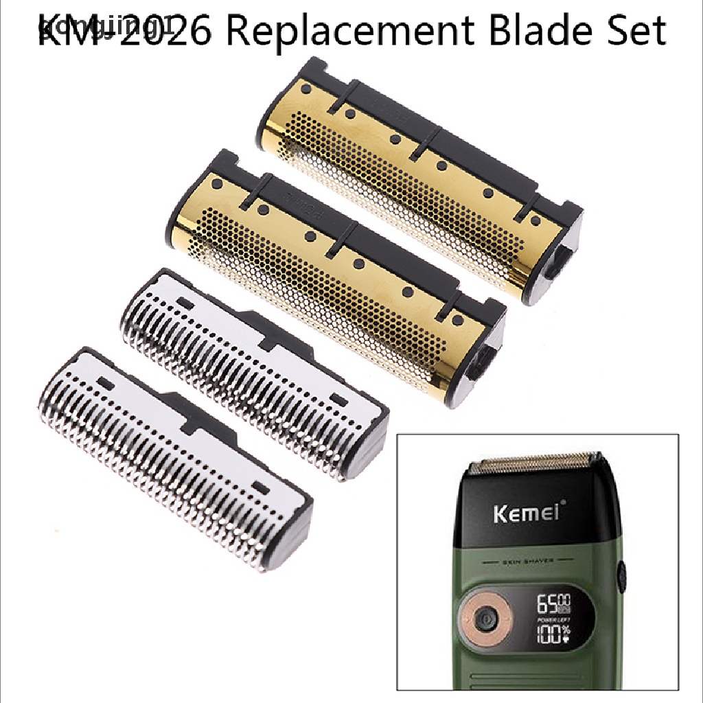 Ggg Set Pisau Pengganti Untuk Kemei Km-2026 Hair Trimmer Clipper Barber Cutg Head ID