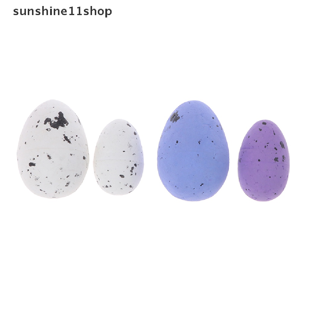 Sho 50Pcs Busa Telur Paskah Happy Easter Dekorasi Dicat DIY Colorful Easter Egg N