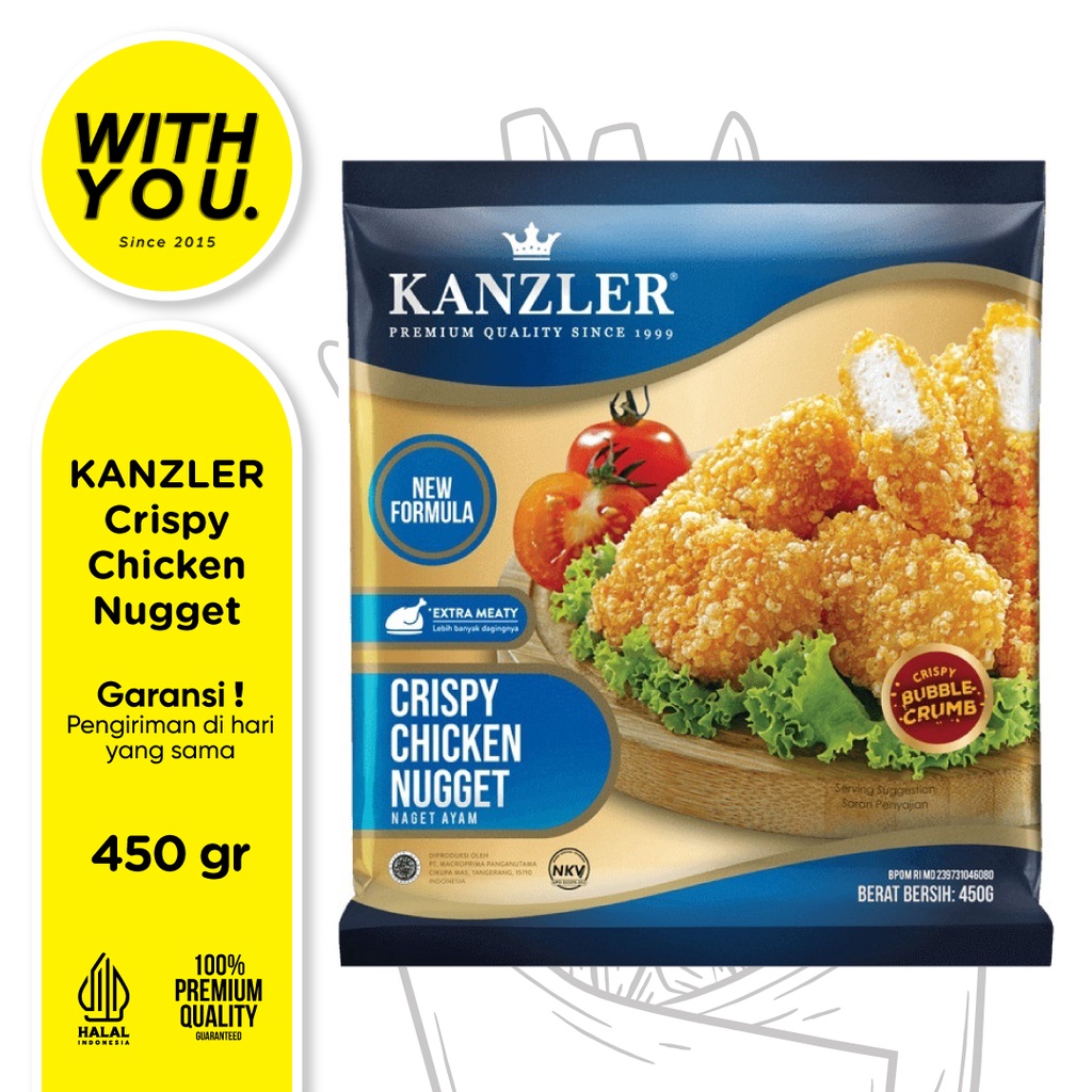 

Chicken Nugget Crispy Kanzler 450gr