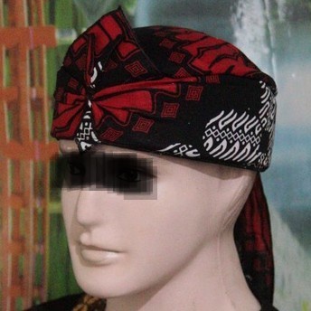 Blangkon Sunda Merah Batik Totopong Udeng Tradisional Anak dan Dewasa