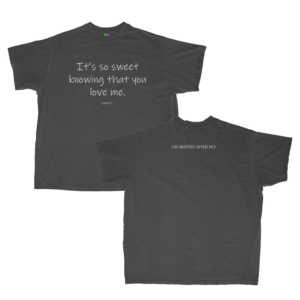 CIGARETTES AFTER SEX SWEET OVERSIZED TSHIRT / BAND MERCH