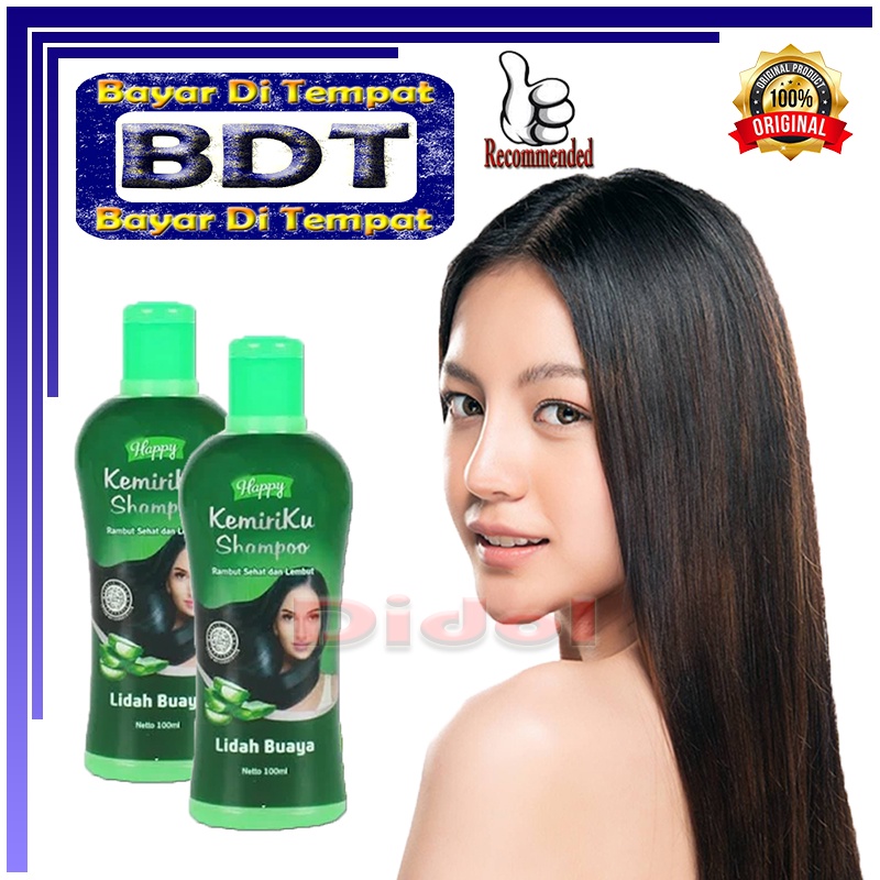 Happy Kemiriku Shampoo Aloe Vera BPOM Asli Sampo Kemiri Menutrisi Rambut Rontok Dan Kusut Penghilang