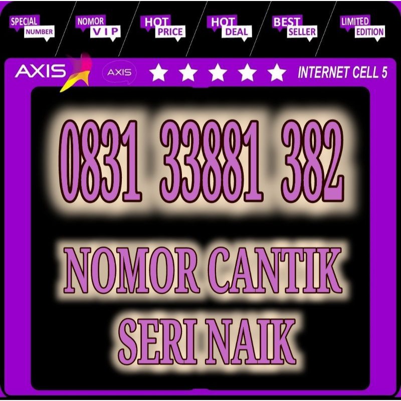 nomor cantik axis murah seri naik