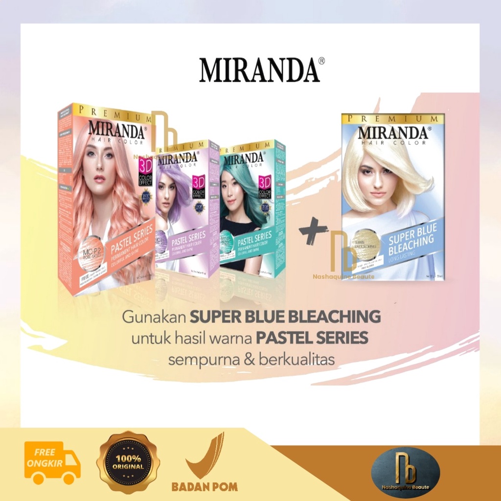 Miranda Hair Color Pastel - Pewarna Rambut Pastel - Cat Rambut Pastel