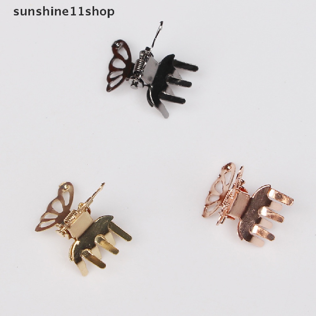 Sho 10pcs Korea Lucu Mini Logam Berongga Kupu-Kupu Jepit Rambut Hair Claw Untuk Anak Perempuan Anak 2022fashion Mahasiswa Anak Hair Clip Headwear N