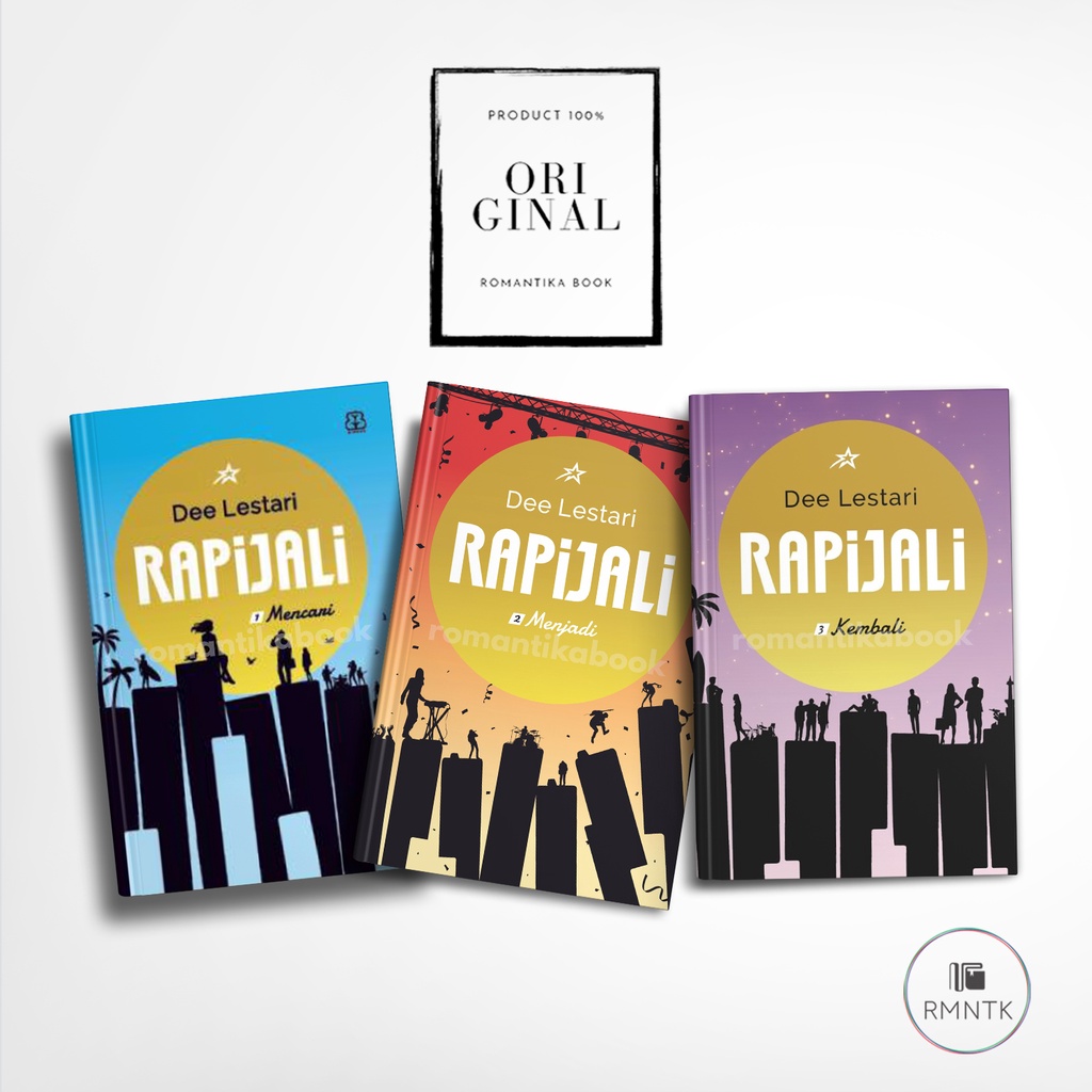 PAKET NOVEL RAPIJALI FULL 3 JILID MENCARI, MENJADI, KEMBALI - Dewi Dee Lestari