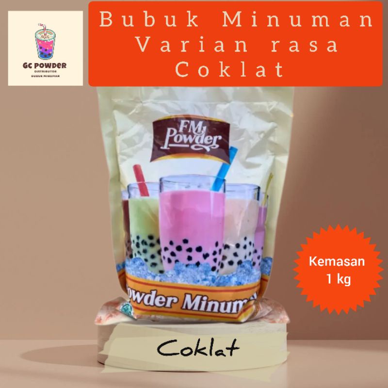 

FM POWDER Bubuk Minuman Kekinian Varian Rasa Coklat Kemasan 1 kg
