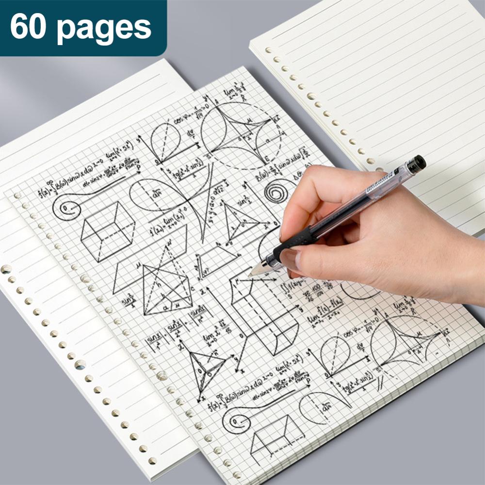 Timekey A5 A4 B5 Loose Leaf Notebook Refill Spiral Binder Halaman Dalam Mingguan Bulanan To Do Line Dot Grid Inside Paper Stationery A2P5