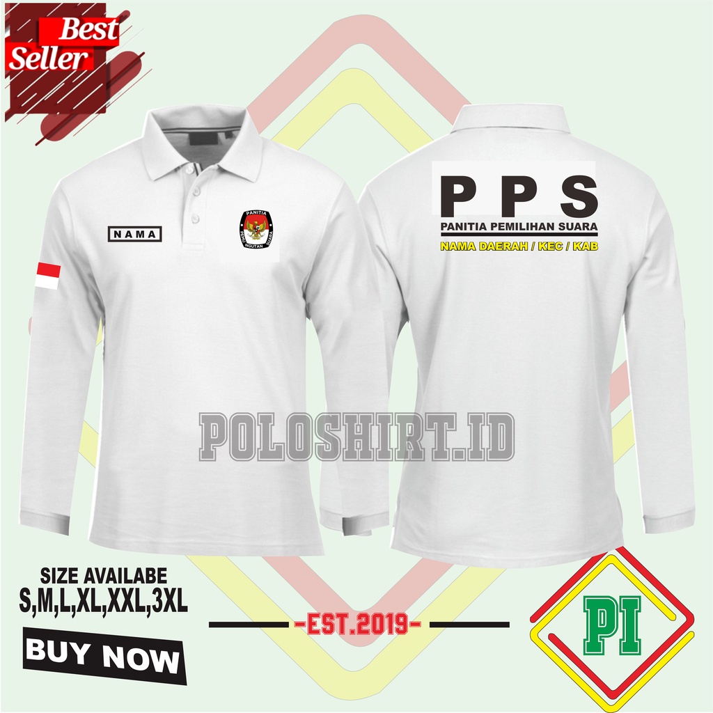 KAOS KERAH PANJANG  PPS / POLOSHIRT KAOS POLO PPS FREE NAMA
