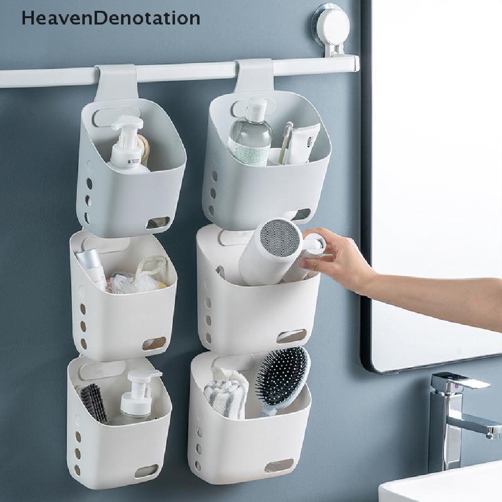 [HeavenDenotation] Keranjang Gantung Serbaguna Kitchen Drain Laci Organizers Wall Storage Box HDV