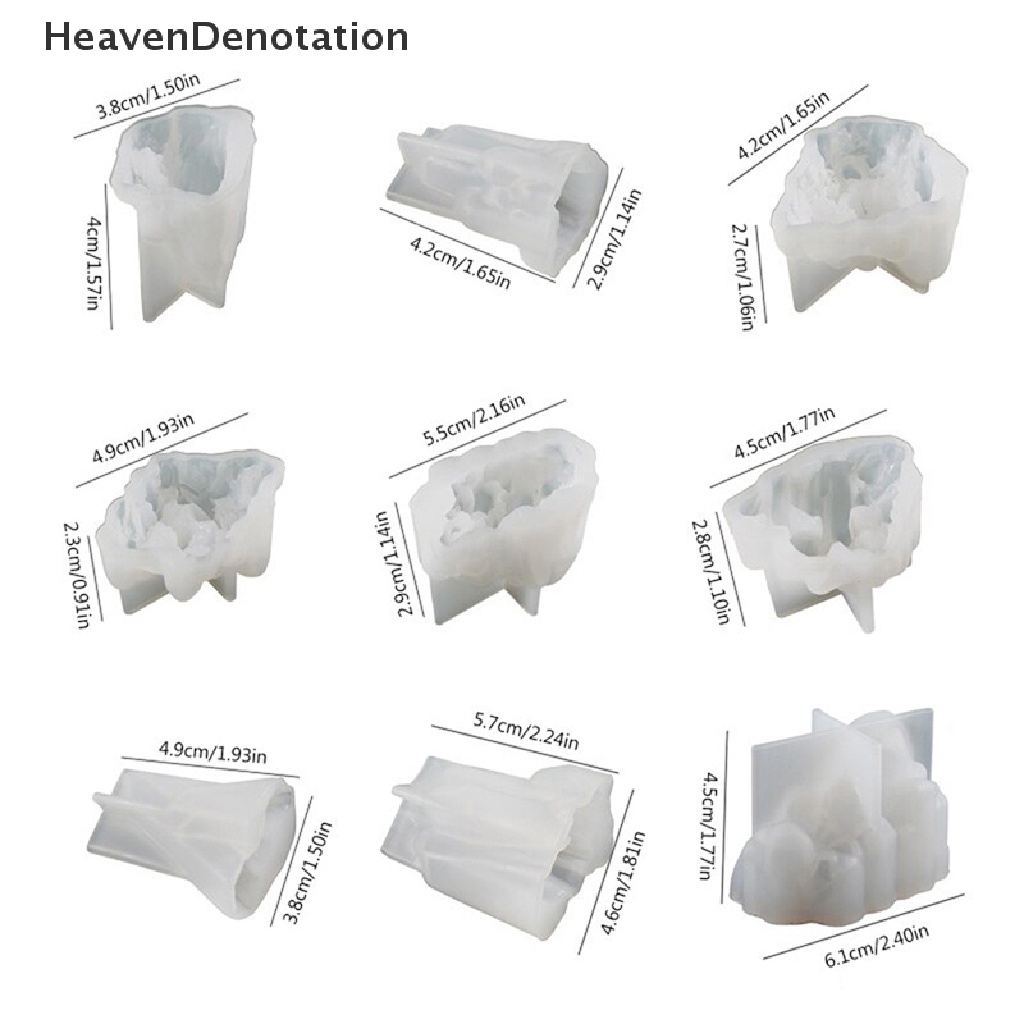 [HeavenDenotation] DIY Crystal Epoxy Resin Mold Ice Cluster Ornament Crystal Silicone Mold HDV