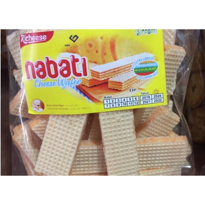 

Wafer Nabati Keju Coklat KEMASAN 250 GR