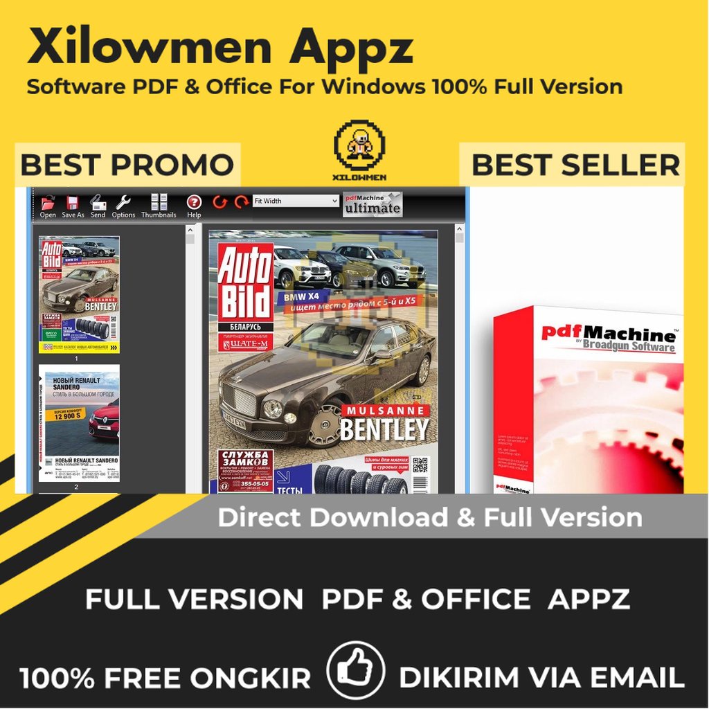 [Full Version]  Broadgun pdfMachine Pro PDF Office Lifetime Win OS