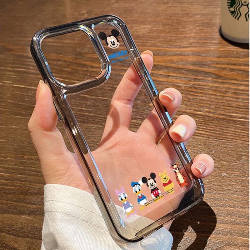 IPHONE Casing Ponsel Transparan Kartun Lucu Kompatibel Untuk Iphone14 13 11 12 Pro XS Max Casing XR X8 7 6S Plus Silikon Lembut TPU Shockproof Cover