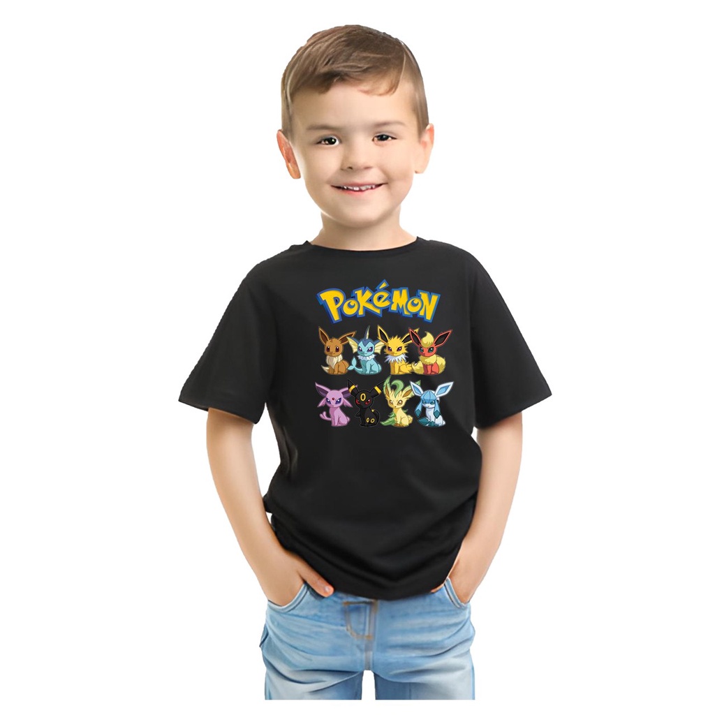 New Kaos Anak Distro Pokemon 11 Umur 4 Sampai 8 Tahun | Kaos Murah