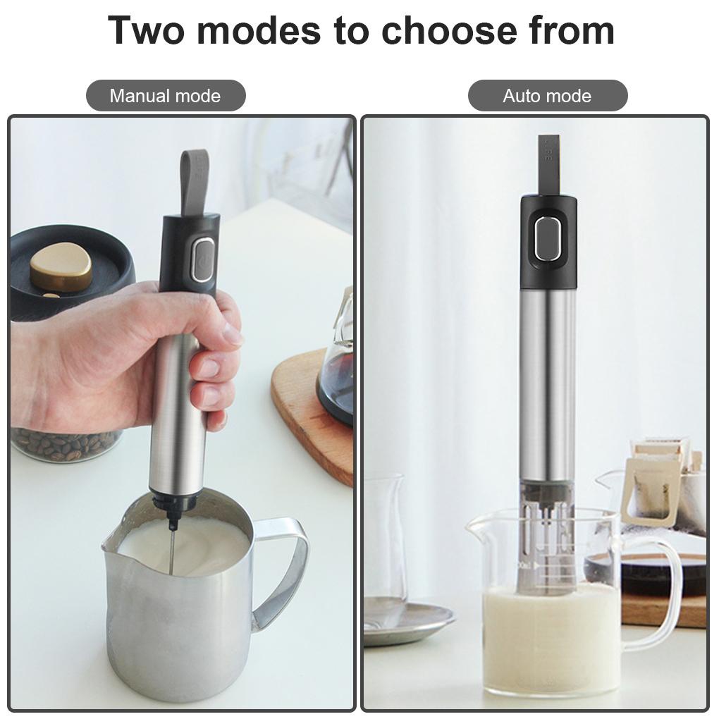Milk Frother Elektrik Mini Steel Egg Beater Blender Dioperasikan Baterai Travel Whisk Busa Pengaduk Alat Baking Utensil Kopi
