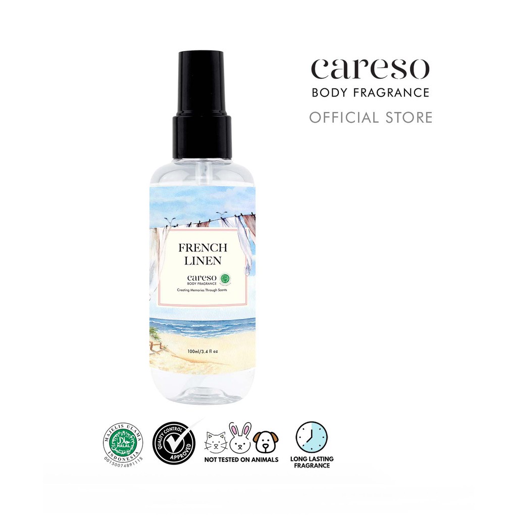 BODY MIST BODY FRAGRANCE BODY PARFUME CARESO French Linen - 100ml