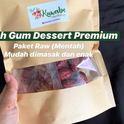 

➼ PEACH GUM DESSERT [Family Pack] / Paket Raw (mentah)/TaoJiao Set (6-7 cups 400ml) Ω