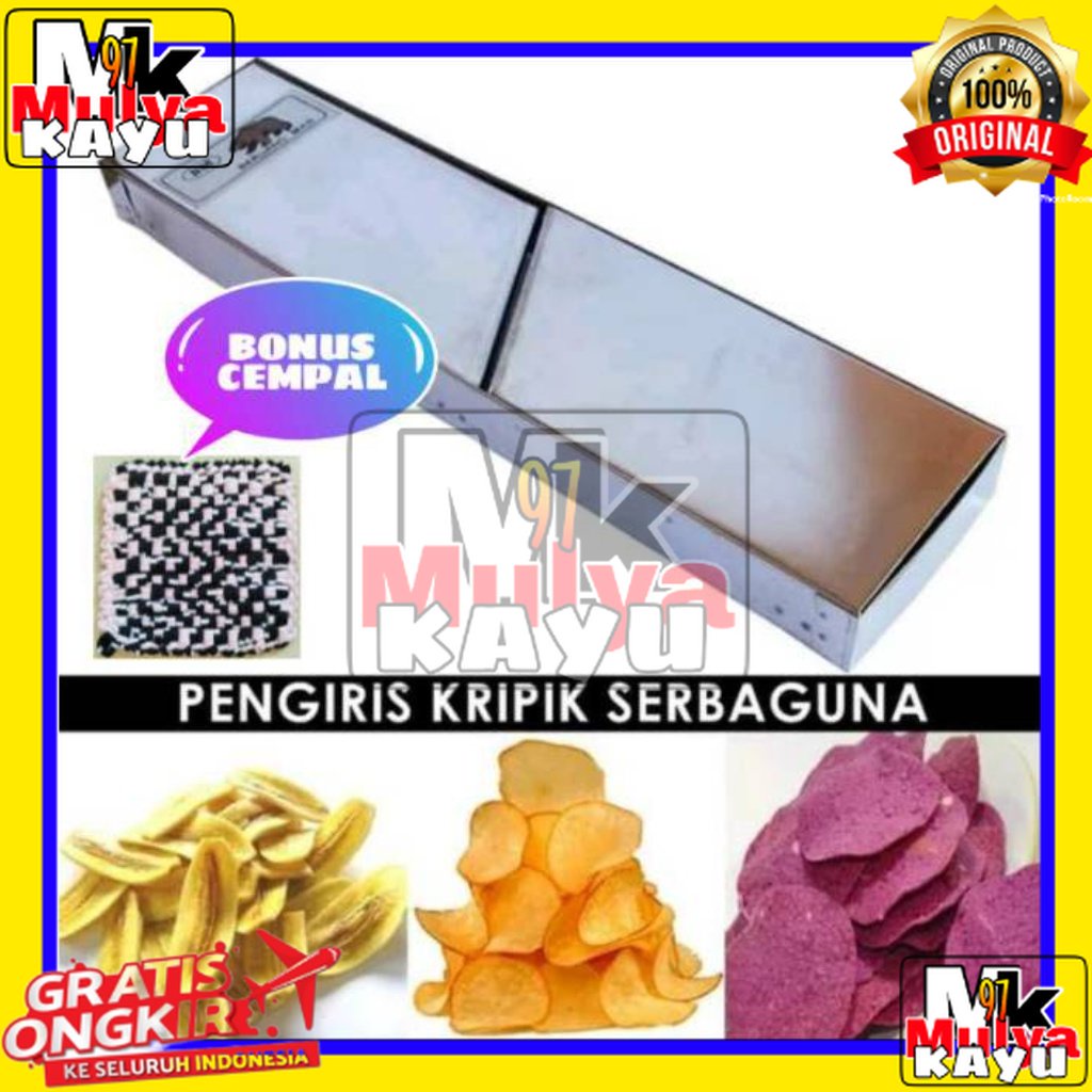 Parutan keripik pengiris kripik singkong kentang pisang Stainless