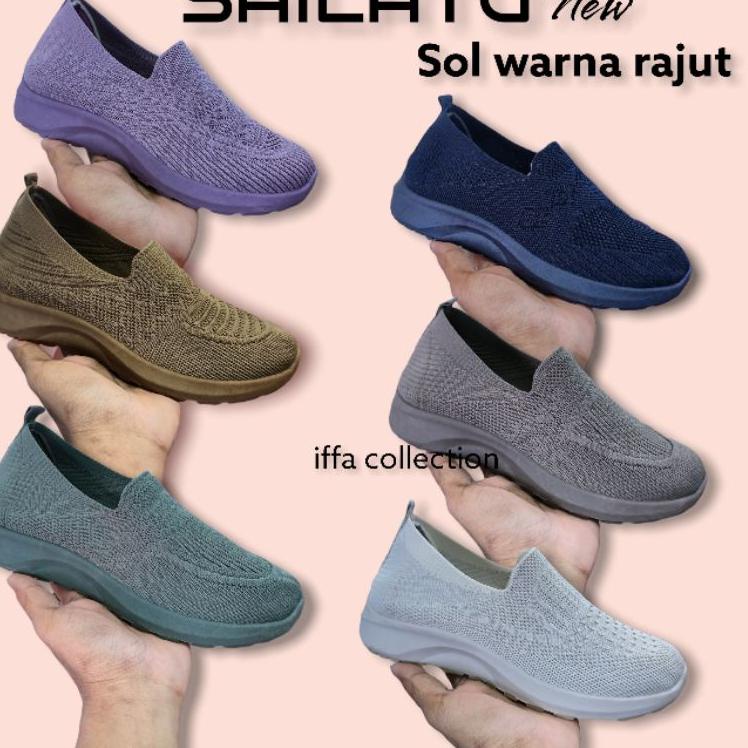 Stok Terbatas sepatu rajut import sailatu new sol warna kerren redy di  iffa