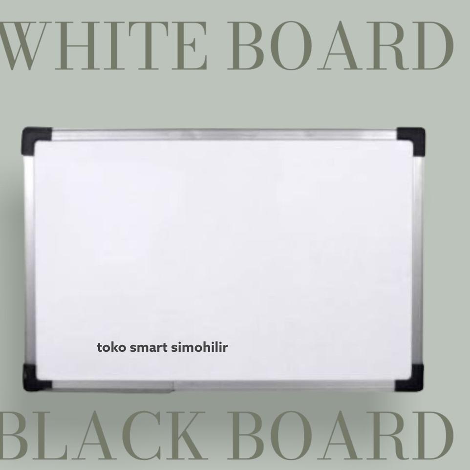 

Z80 PAPAN TULIS WHITE BOARD + BLACK BOARD 30x50 CM BARANG TERUPDATE パ