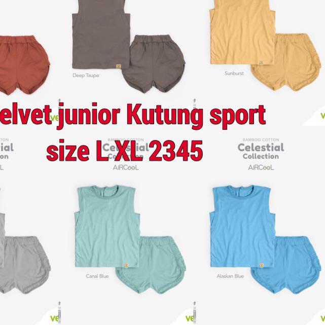 ♬ KUTUNG SPORT Celestial Velvet Junior Stelan Kutung Anak L XL 2345 ☼