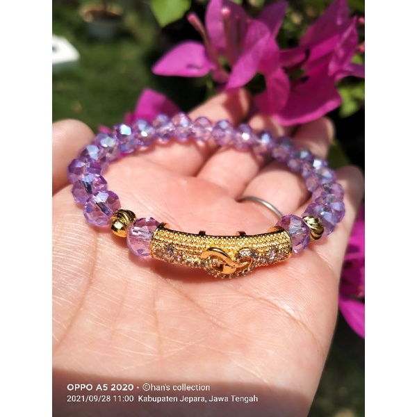 gelang crystal pixiu panjang.gelang kristal pixiu