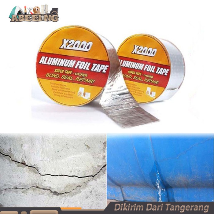 Terlaris Super Tape X2000 Ori Anti Bocor Air 5M Lakban Super Kuat Tahan Air