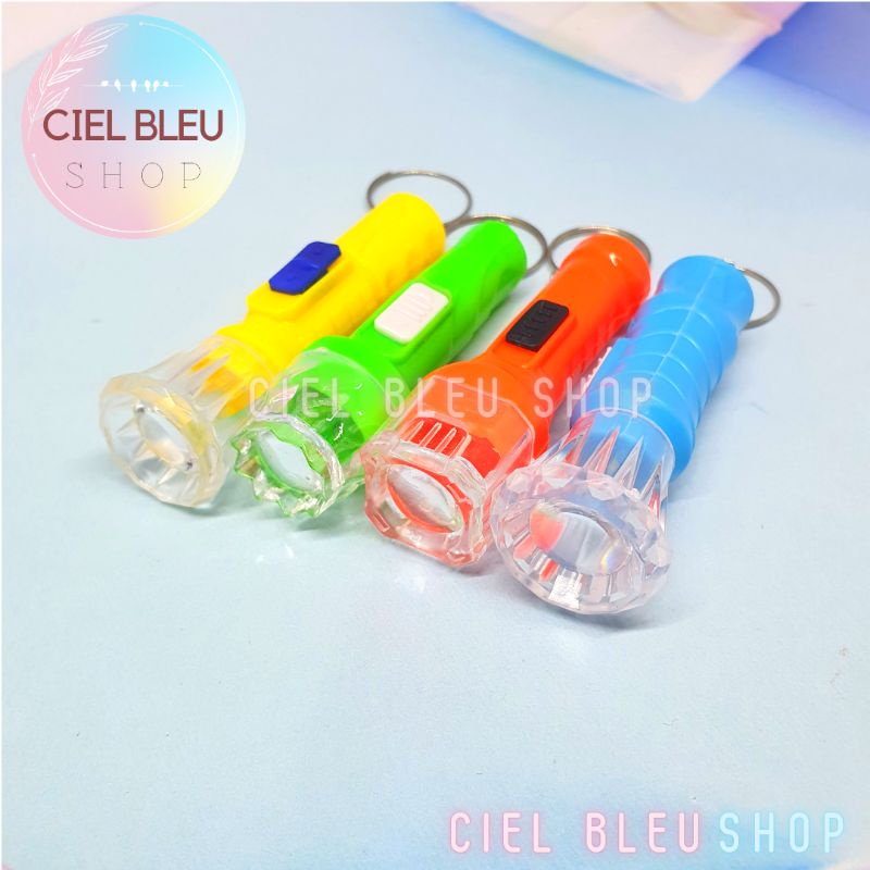 [ 1 PC ] Gantungan Kunci LED SENTER KECIL / GANCI SENTER FLASHLIGHT ECER