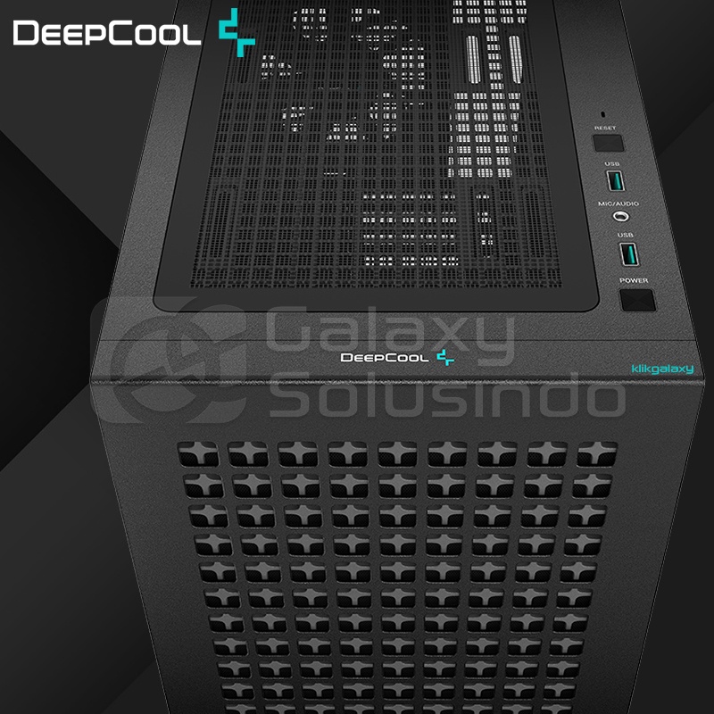 DeepCool CH370 Tempered Glass M-ATX Gaming Case - Black