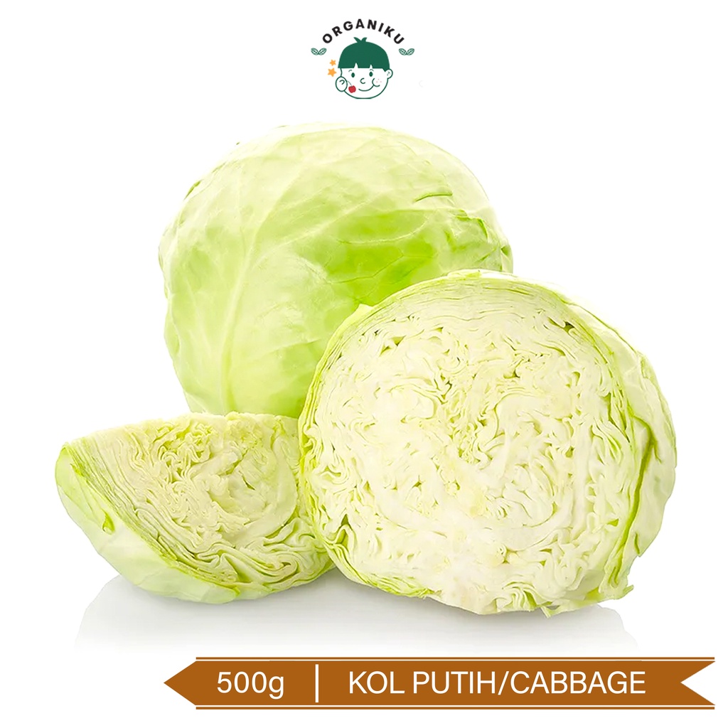 Kol Putih Organik 500g / Organic Cabbage 500g