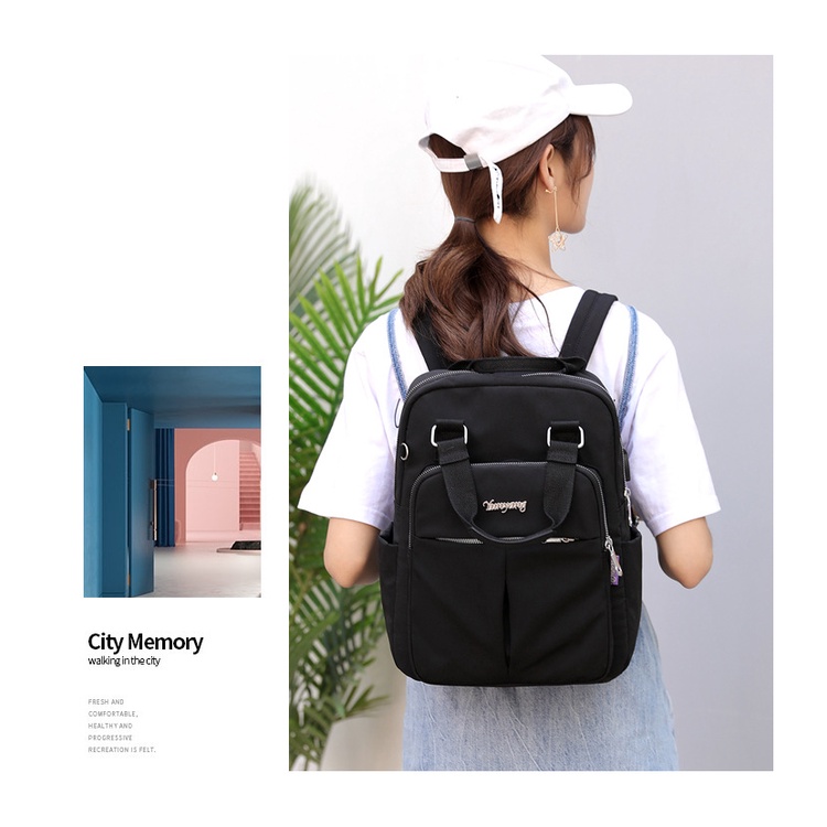 Tas Wanita Kulit Tas Ransel Perjalanan Wanita Tas Punggung Wanita Kulit Original Fungsional