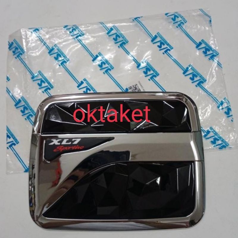 Tank cover  tutup tangki XL7 2020 2023  diamond Hitam Chrome