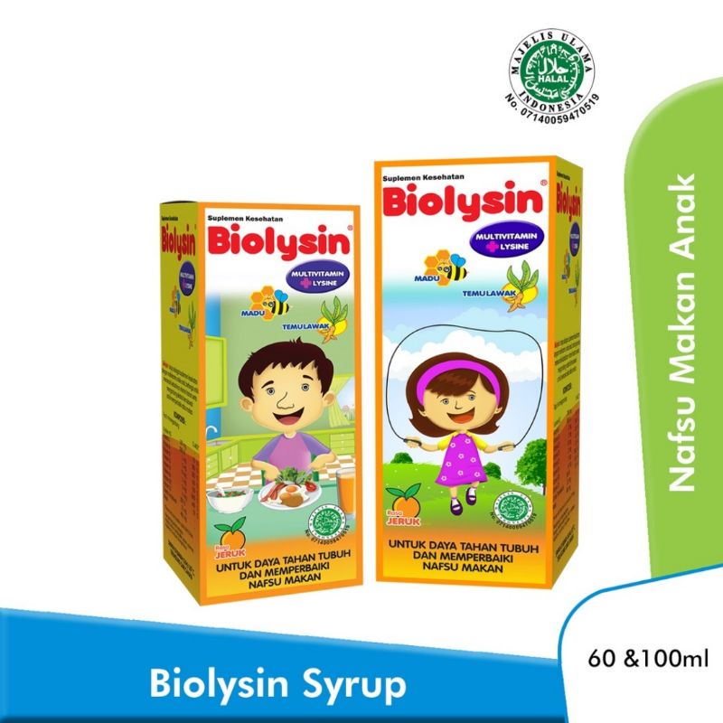 Biolysin Syrup Multivitamin Anak Rasa Orange