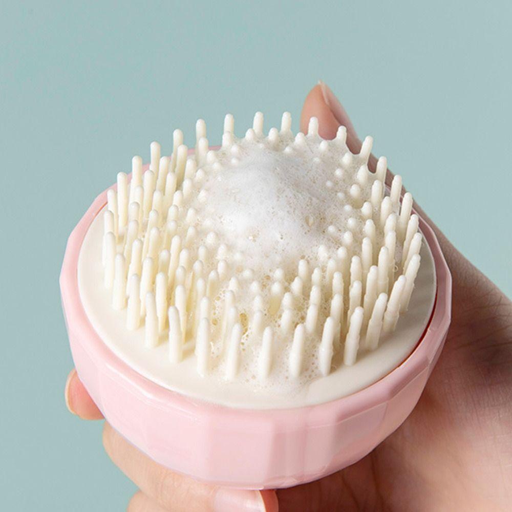 Suyo Body Scrubber Shower Fashion Silikon Perawatan Kulit Kepala Aksesoris Kamar Mandi Cuci Rambut Cleaning Head Body Massager Pembersih Kulit