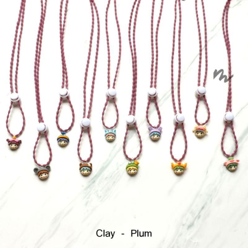STRAP MASKER CLAY PLUM / STRAP MASKER CLAY / STRAP MASKER / TALI MASKER / PENGAIT MASKER / KALUNG MA