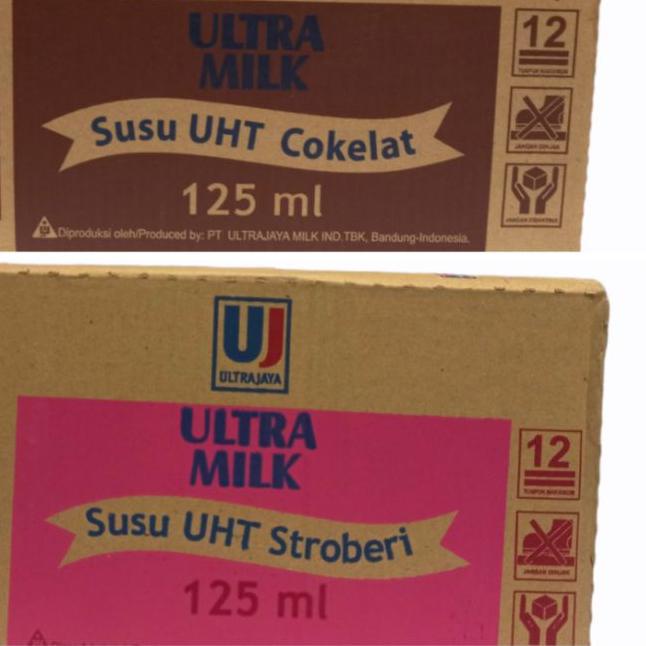 

✰ Ultra Milk UHT 125ml X 40pcs pengiriman dg kargo max 2dus/resi ℗