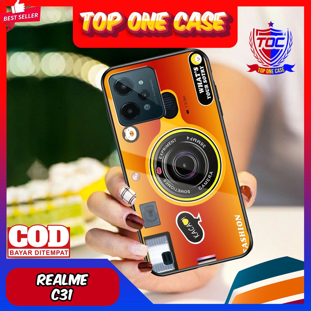 Case REALME C31 - Casing REALME C31 Terbaru 2021 TOP ONE CASE [  MOTIF CAMERA ] Silikon REALME C31 -