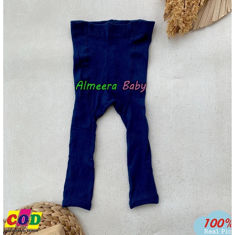 Legging Bayi Baru Lahir Buka Kaki Laki Laki Perempuan Kualitas Import Usia 0-12 Bulan Almeera Baby and Kids