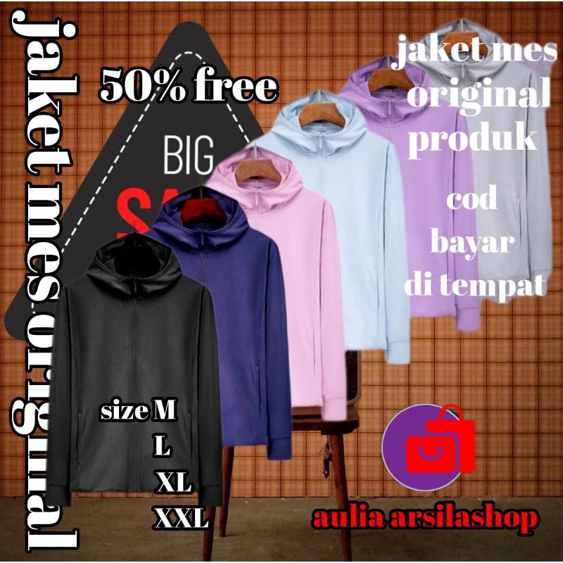 jaket mesh hoodie uv protection
