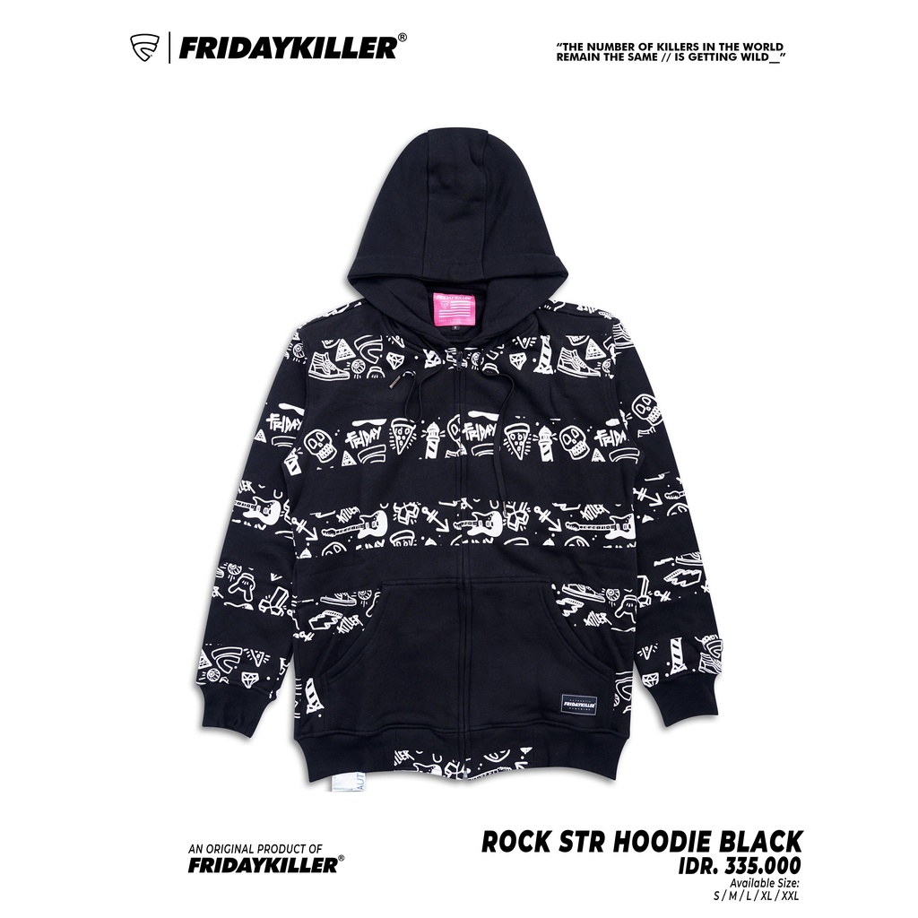 JAKET FRIDAY KILLER | ROCKSTR HD BLK