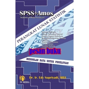 Terlaris Buku Spss + Amos Perangkat Lunak Statistik Edy Supriyadi