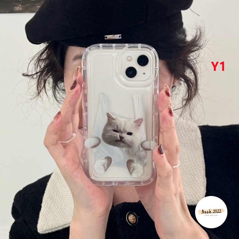 Casing Kartun Kucing Anjing Lucu Vivo Y11 Y91 Y12i Y20 Y15s Y22 Y02 Y91C Y1s Y50 Y20s G Y21 Y35 Y17 Y22s Y33s Y15A Y12 Y15 Y93 Y95 Y01 Y30 Y20i Y21s Y12s Soft Case Airbag Tahan Guncangan