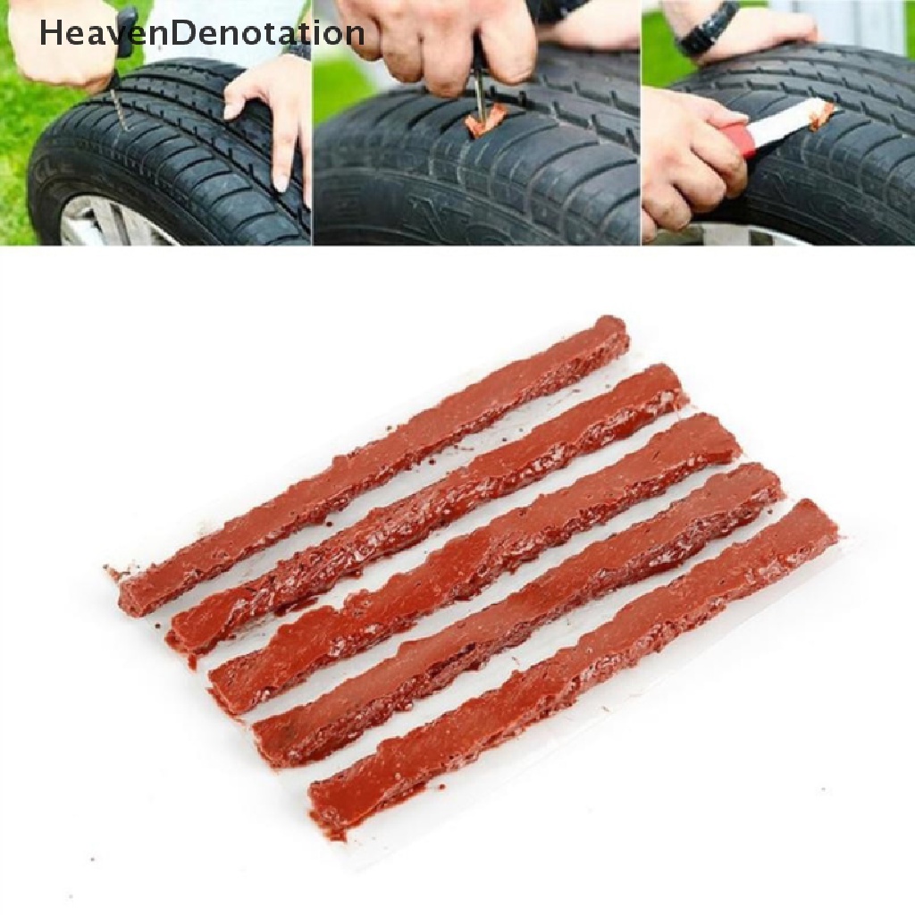 [HeavenDenotation] Strip Perbaikan Ban Mobil Motor Tubeless Ban Roda Tusukan Plug Seal Tape Repair Vakum Mobil Tire Repair Strip Karet HDV